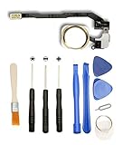 Games&Tech Touch ID Sensor Home Button Key Flex Cable Ribbon Assembly + Tools for iPhone 5S (Gold) [