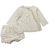 《H29年春物》(日本製) Pample Mousse(パンプルムース) ミニドビー接結レースリボン風スーツ 90cm /IV NO.DP-71410