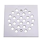 trustmi 4 – 1 / 4インチSquare screw-inシャワー床ドレインGrate Strainer、クロムまたはつや消しニッケルまたはオイルはブロンズfor choose 4.25-