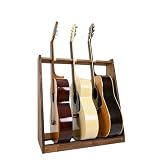 WOODWORKS 日本製 ギタースタンド アコースティックギター用 ３本掛 (ブラウン)AG3B