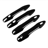 RUIQトヨタ 新型 シエンタ 10系 専用 外装 アウタードアハンドルカバー ノブ フルカバータイプ Toyota Sienta 専用設計 (ピアノブラック)