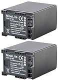 NinoLite BP-827 BP-827D 互換 バッテリー 2個セット キャノン IVIS HF G10 G20 M43 HF M32 XA10 等対応 bp827x2_t.k.gai