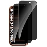 CeiLarv 覗き見防止フィルム iPhone 17 Pro Max 6.9インチ対応 【2 * 覗き見防止フィルム】露出オーバー防止 強化ガラス 9H硬度 液晶画面保護 国産旭硝子 スクリーンプロテクター カメラ保護 気泡ゼロ 高透過率 飛散防止 iPhone 17 Pro Max 6.9" 対応