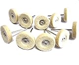 選べる本数 フェルト バフ フェルト ホイール 研磨 研削 セット 金属 仕上げ 鏡面 加工 (ベージュT型)