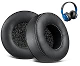 SOULWIT イヤーパッド イヤークッション 交換用パッド for Skullcandy Hesh & Hesh 2 Wireless Over-Ear ヘッドセット用 ヘッドホンパッド 互換性 パッド ソフトプロテインレザー 高密度フォーム (ブラック)