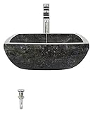 Mr Direct 857バタフライブルーGranite容器シンク浴室Ensemble 721 シルバー 857-721-C