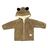 【SiShuNon/シシュノン】クマウサモコモコボアパーカー ベビー キッズ モコモコ クマ ウサギ ボア パーカー 80 9 ブラウン