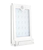 ノーブランド品25LEDソーラーライト ワイヤレス 人感センサーライト 屋外照明/軒先/壁掛け/庭先/玄関周りなどに対応 夜間自動点灯