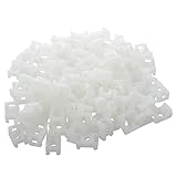 SODIAL(R)4.5mmケーブルタイマウントワイヤー　バードルサドルタイプ　プラスチック製ホルダー　白　100件