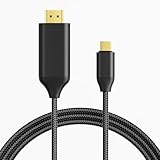 USB Type C to HDMI Adapter Converter Cable 4K Type C to HDMI Video Output Connectivity Thunderbolt 3 Type C to HDMI Support 40Gbps Transfer for iPhone 15 Pro Max, MacBook Pro, iPad Pro, iMac, XPS 15