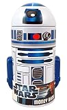 STAR WARS r2d2ロボット文字形状Dome Tin Bank with Arms、7インチ