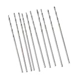 P Prettyia HSS製シルバートン　ツイストドリルビット　ストレートシャンク　電気ドリル　10個入り - 0.6mm