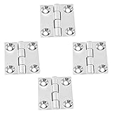 Fenteer 4個　耐腐食性　316ステンレス鋼　マリン　ボート　ドア　バットヒンジ　　