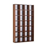 arne 本棚 日本製 完成品 4列 7段 幅100cm 高さ170cm 可動棚 シェルフ コミック収納 ラック H-001 4×7 ブラウン×ホワイト