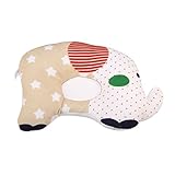 Andux Space ドーナツ枕 ベビー まくら 赤ちゃんの頭の形が良くなる コットン BBDXZ-01 (イエロー)