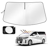 Cartist トヨタ アルファード ヴェルファイア 30系 前期/後期 サンシェード Alphard Vellfire H27.1-現行 サンライン サンセット サンフィア フロントガラス サンシェード シェードカーテン マルチサンシェード 遮光 シェード 日よけ 車種専用 UVカット 車中泊 カスタムパーツ インテリア 内装パーツ 取付簡単 収納袋付