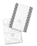 スワドルデザインズ バーピー よだれ拭き (バープクロス) ロリフラワー スターリング シルバー 2枚セットSD-601ST 【日本正規品】