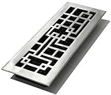 Decor Grates 2インチ12インチ抽象アルミニウムニッケル床登録 4x14 Inch 1