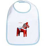 CafePress Dala Horse Bib - Standard Sky Blue by CafePress