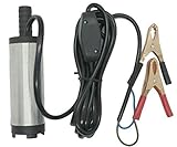 BENQUE 水中ポンプ 12V 12L/min 小型 スイッチ式 バッテリー ケーブル クランプ (12V 12L/min(クランプ))