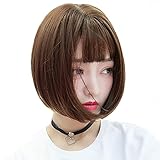 AISI HAIR ウィッグ ボブ ストレート ショート レディーズ カツラ フルウィッグ 小顔 原宿 耐熱 姫髪 かつら 亜麻色