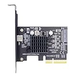 CYカードUSB 3.2 Gen 2 Type-C 20 Gbps USB-CからPCI-E 4 Xデスクトップボード用クイックアダプタ