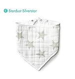 aden + anais (エイデンアンドアネイ) スタイ バンダナ よだれかけ ビブ 出産祝い 1枚 バラ売り 【並行輸入品】 STARDUST SILVERSTAR
