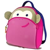 ダバワラ 保冷機能&洗濯できる画期的リュック 女の子用ピンクモンキーバックパック 化学有毒成分未使用 対応 さる柄リュック,通園・通学グッズ,dab...