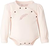 Finn+Emma フィン&エマ 長袖ロンパース オーガニックコットン100% 6-9ヶ月 フェザー G02-0201h6-9 Pearl