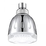 Lovoski ２枚　電源不要　LED　シャワーヘッド　水の圧力　温度により　応じて3色が変化　素晴らしい入浴体験　プレゼント