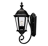 Savoy House 5-1302-BK Outdoor Sconce with Clear Beveled Shades, Textured Black Finish [並行輸入品]