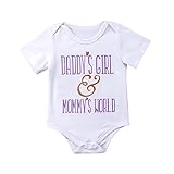 (ササレルン) Sasarelun 可愛い子供服 半袖 パープルローマ字柄付き 女の子 男の子 ロンパース オールインワン カバーオール 夏 ホワイト100/18~24ヶ月