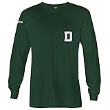 Dartmouth College長袖Tシャツby Ivysport – マスコットロゴ、100コットン、ハンターグリーン、ロングスリーブTシャツ S グリーン
