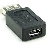 オーディオファン USB変換アダプタ microUSB メス - USB-A メス