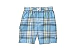 OpライトブルーPlaid Swim Trunks W /グリーン&ホワイトハイライトサイズ18ヶ月