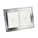Vera Wang by Wedgwood Grosgrain 5-Inch by 7-Inch Double Frame