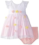 Little Meベビー女の子3 Dロゼットメッシュドレスとパンティーセット カラー: ピンク