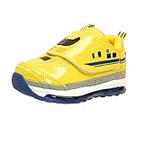 [プラレール] PLARAIL TOMY 光るスニーカー N700系 運動靴/ベルクロ/マジックベルト キッズ (17cm, 16170【イエロー】)