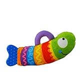 レインボー魚RattleおもちゃグラブTeether