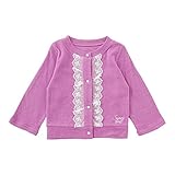 (チャックル) chuckle *スウィートガール*レース付きカーディガン パープル 95cm P3394-95-80