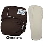 SoftBums布おむつ新生児竹セット• 1サイズ調整可能• 4点セット•エコーシェル+ 3小さな竹ポッド カラー: ブラウン