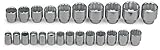 Wright Tool 624 24-Piece 12-Point Standard Metric Socket Set [並行輸入品]