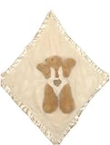 Baby Blankie Buddies 2-in-1 Super Soft Security Blanket 18x18 Beige Blanke w/ Brown Bear 12 Long by 