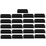 uxcell チューブインサート 30 x 70mm プラスチック製 長方形 リブ付き チューブインサート エンド カバー キャップ 家具 脚 フロアプロテクター 21個入り