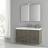 Nameeks ans88 ACF 39 – 1 / 5 "壁マウントVanity Set with木製キャビネット、セラミックトップ、 ACF ANS88-637509915100
