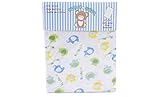 Honey Baby 100% Cotton Boys Fitted Crib & Toddler Bed Sheet (Elephant Blue) by HONEYBABY