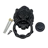 NuvoアイアンブラックアンティークLook Colonial Heavy Duty Door Knocker