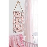 Mud Pie Little Girls Sugar & Spice Word Sign,Pink by Mud Pie [並行輸入品]