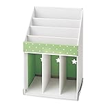 クラフト絵本ラック グリーン タイプ：オープン