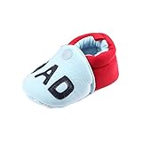 Tovadoo ベビーシューズ　スリッポン　LOVE DAD/MOM　綿製 履き心地良い つま先保護　歩行練習用　可愛い カジュアル　旅行　リゾート